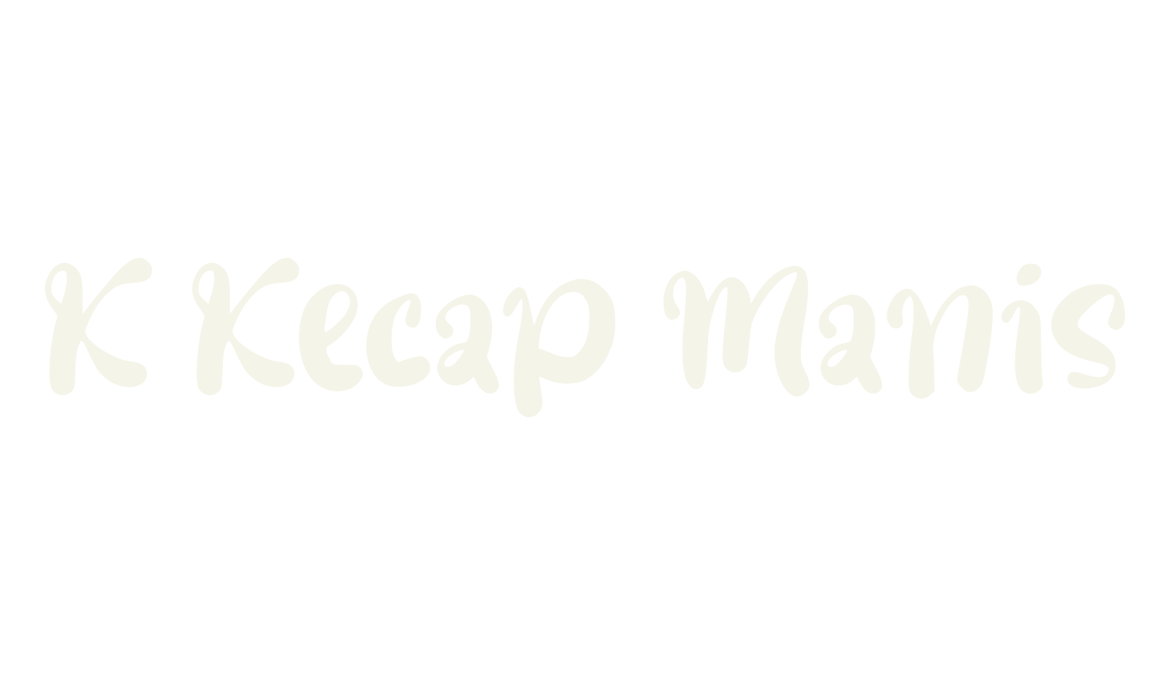 K Kecap Manis, cool font preview