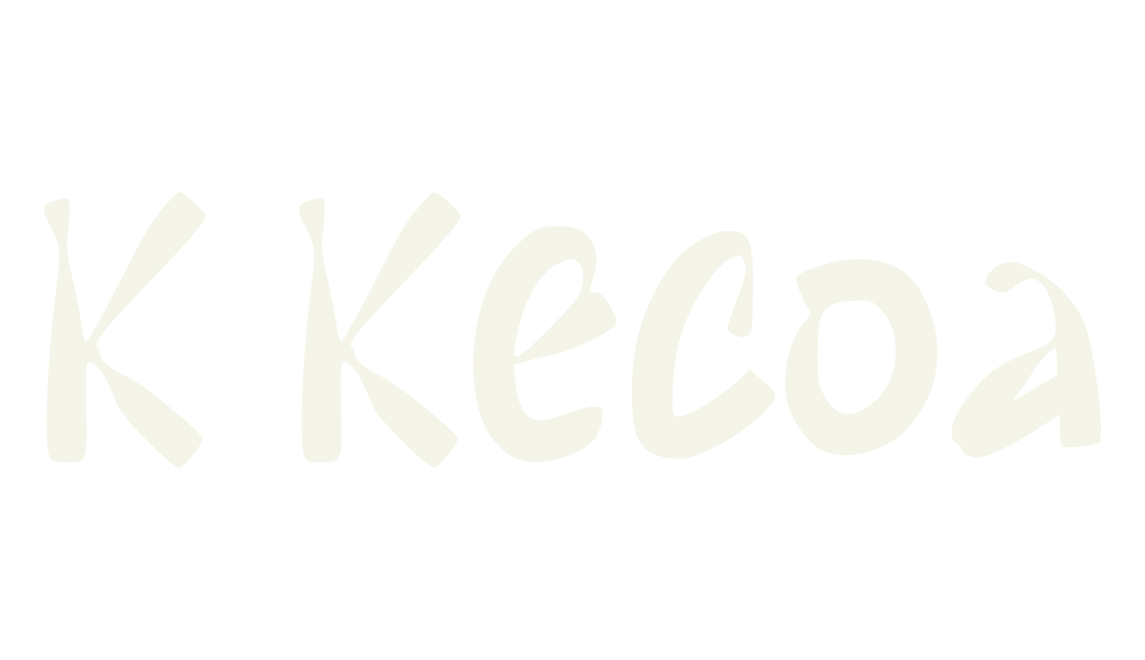K Kecoa, asian font preview