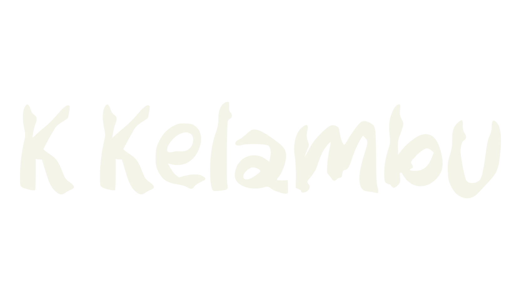 K Kelambu, artistic font preview