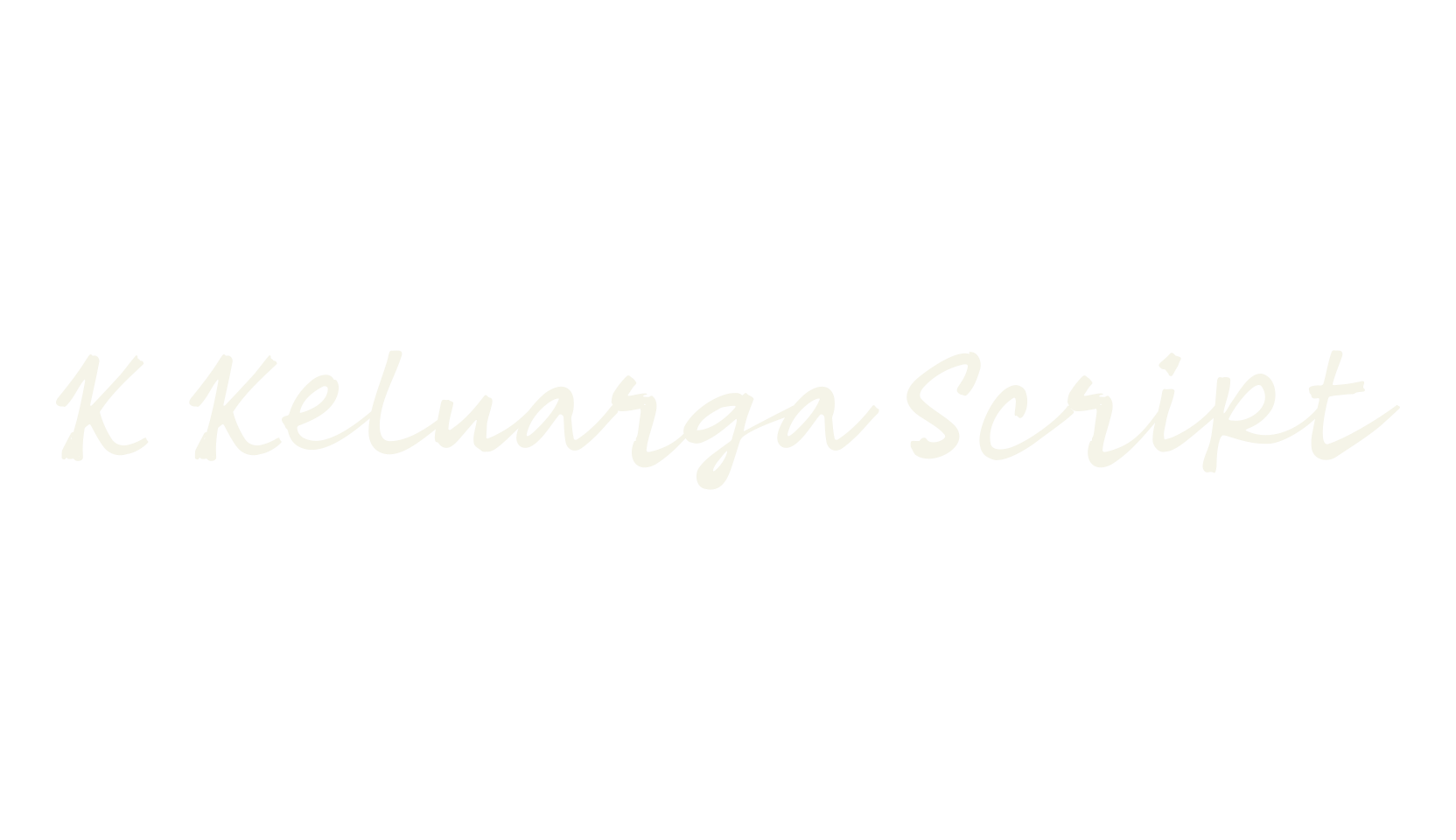 K Keluarga Script, fashion script font preview