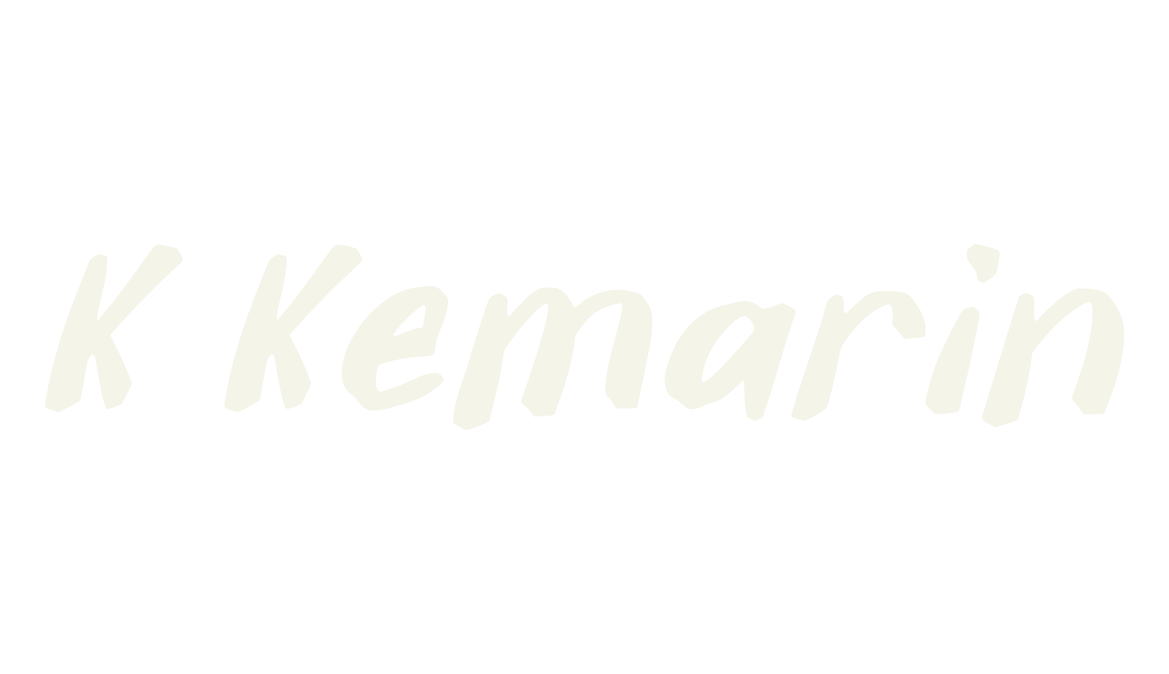K Kemarin, lettering font preview