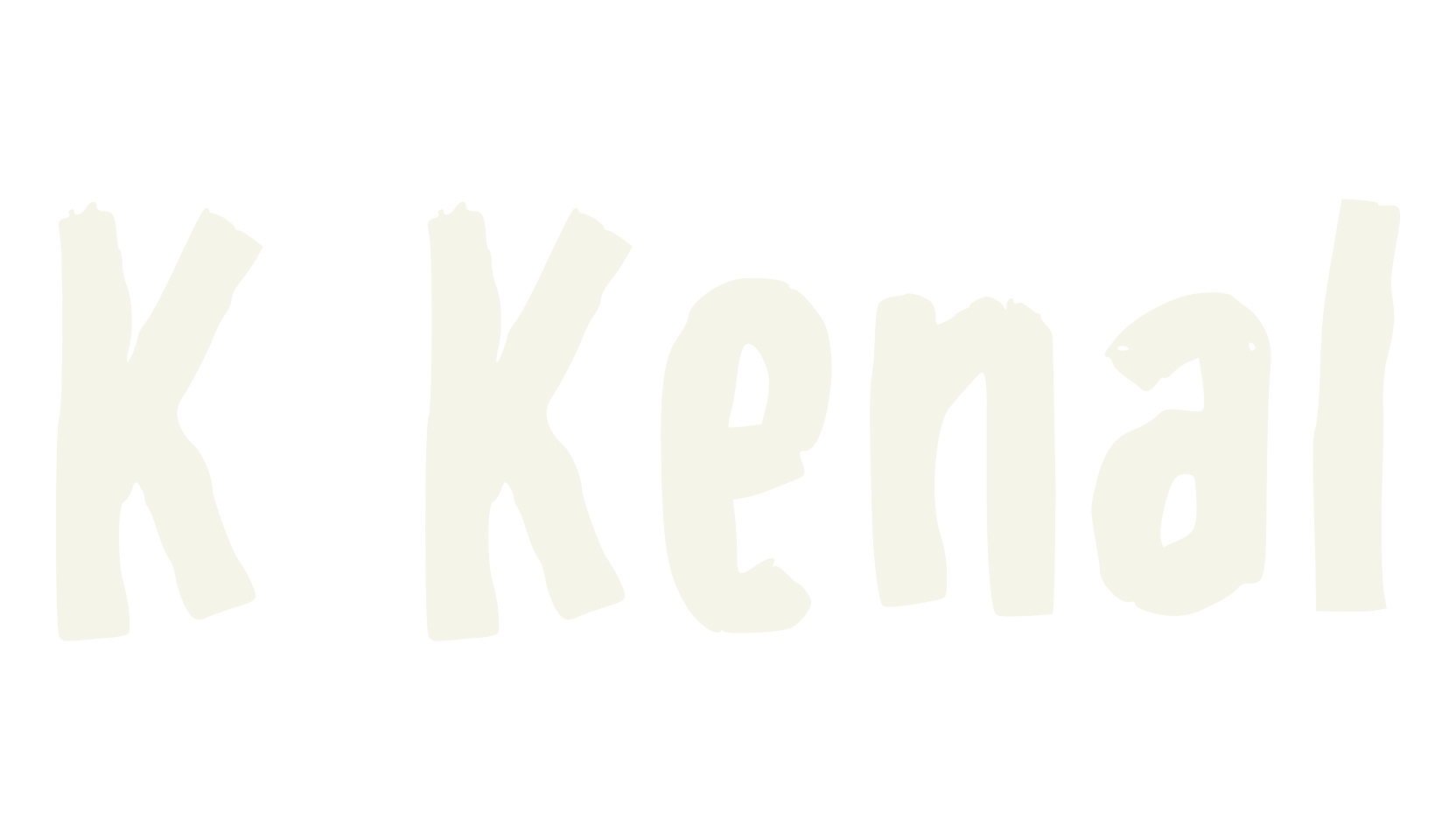 K Kenal, lettering font preview