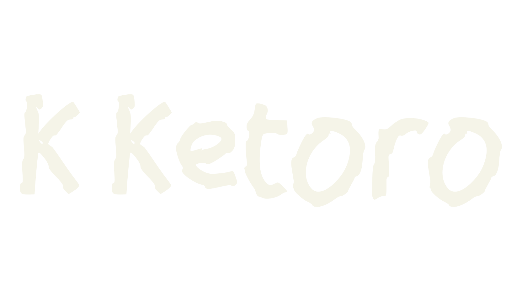 K Ketoro, hand drawn font preview