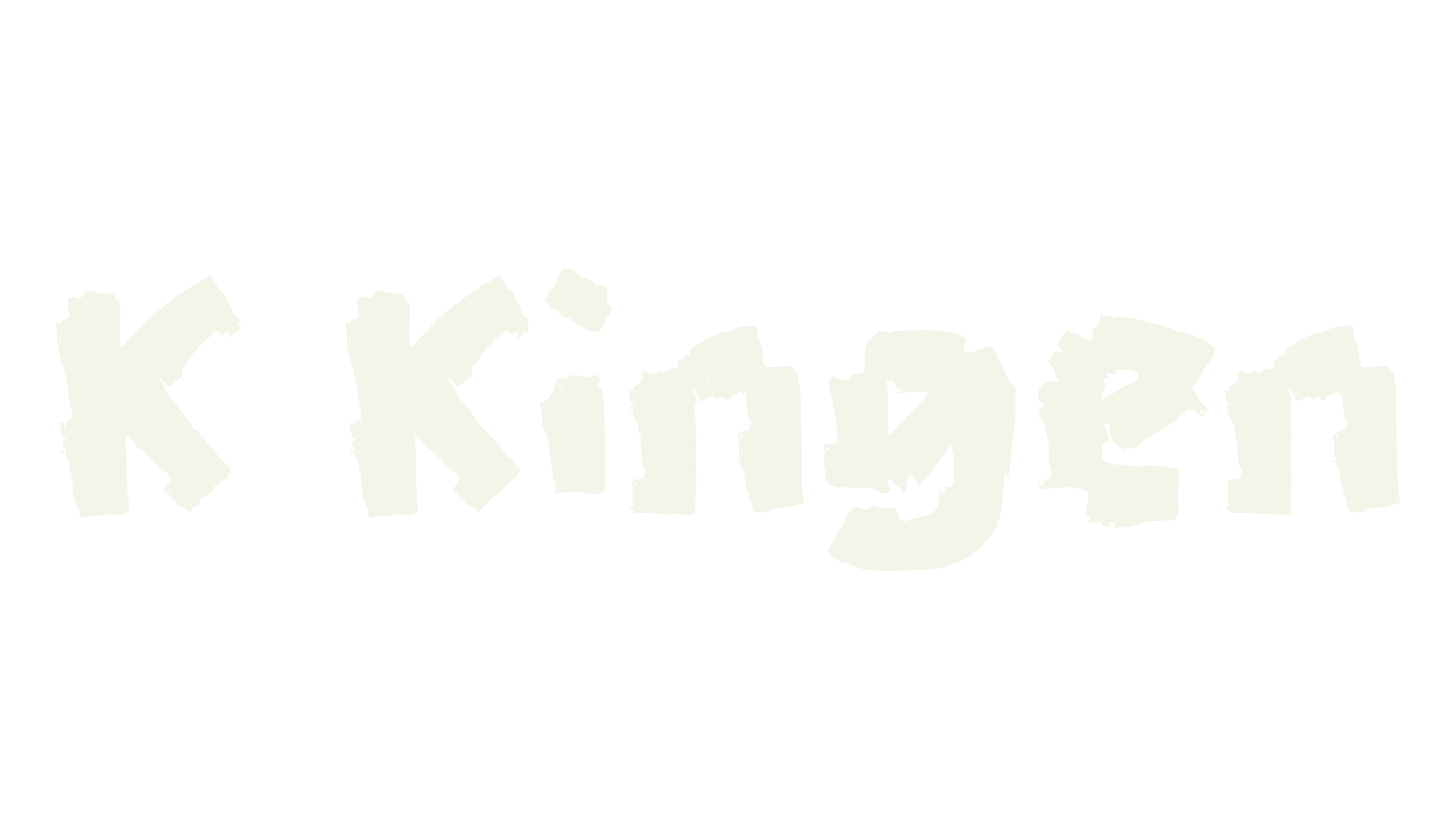 K Kingen, bold font preview