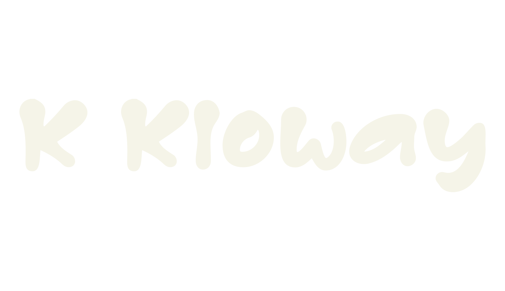 K Kloway, fashion sign font preview