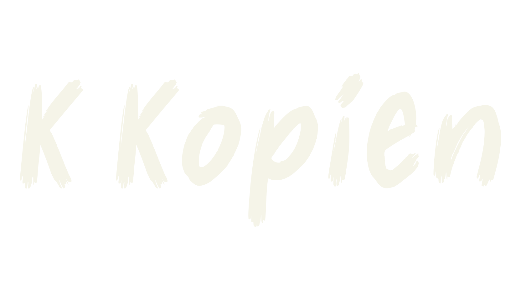 K Kopien, coffee font preview