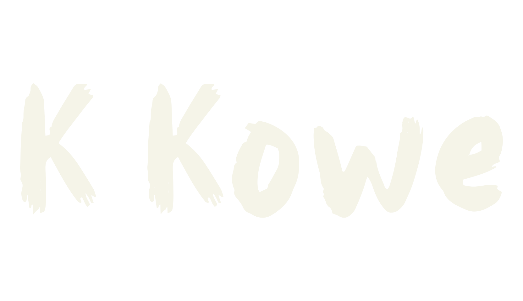 K Kowe, movies font preview