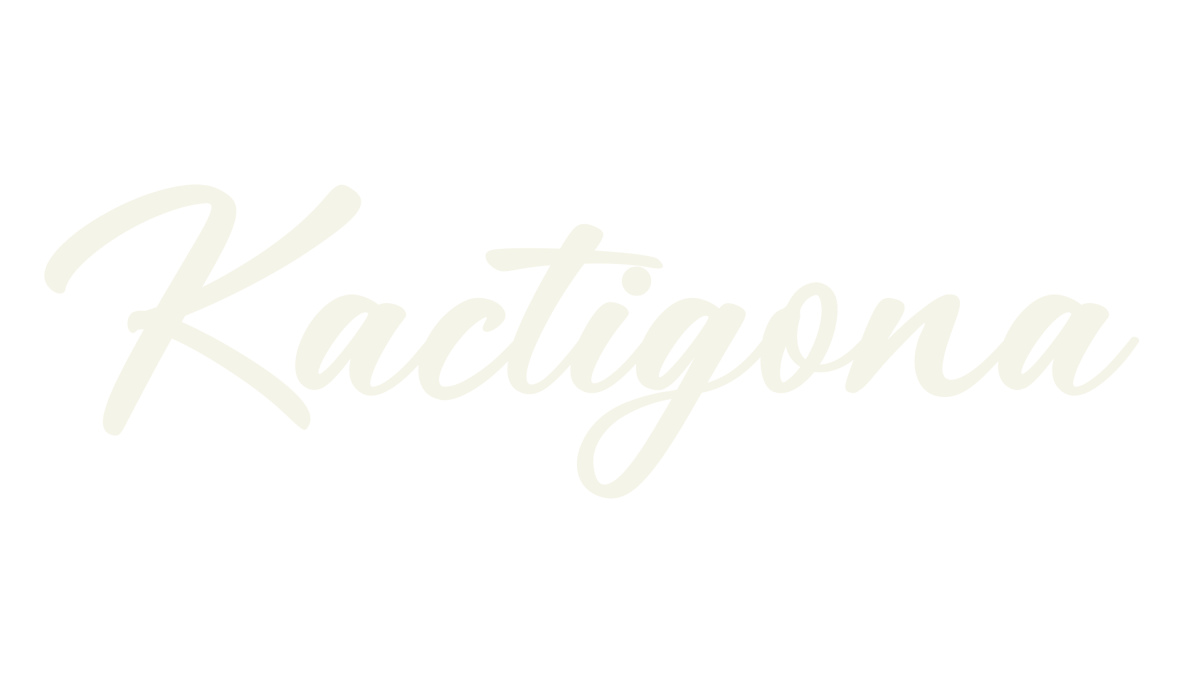 Kactigona, lettering font preview