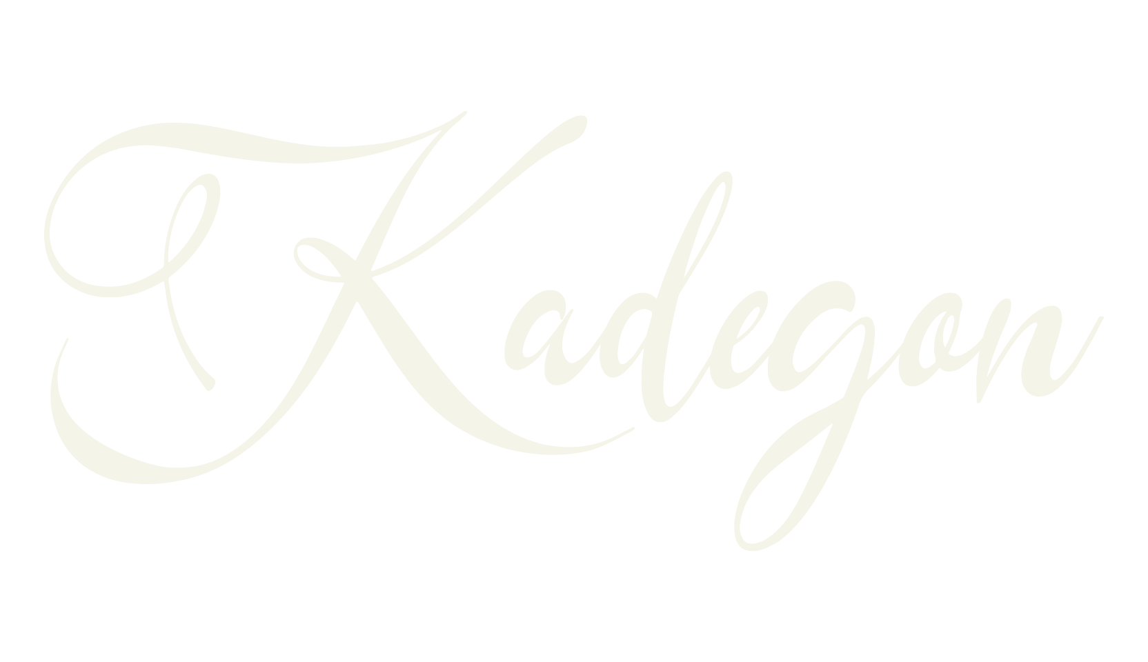 Kadegon, calligraphy font preview