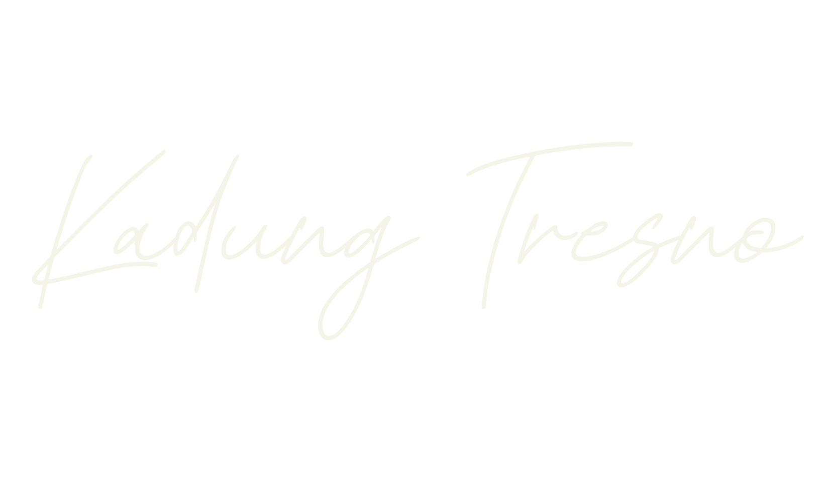 Kadung Tresno, handwriting font preview