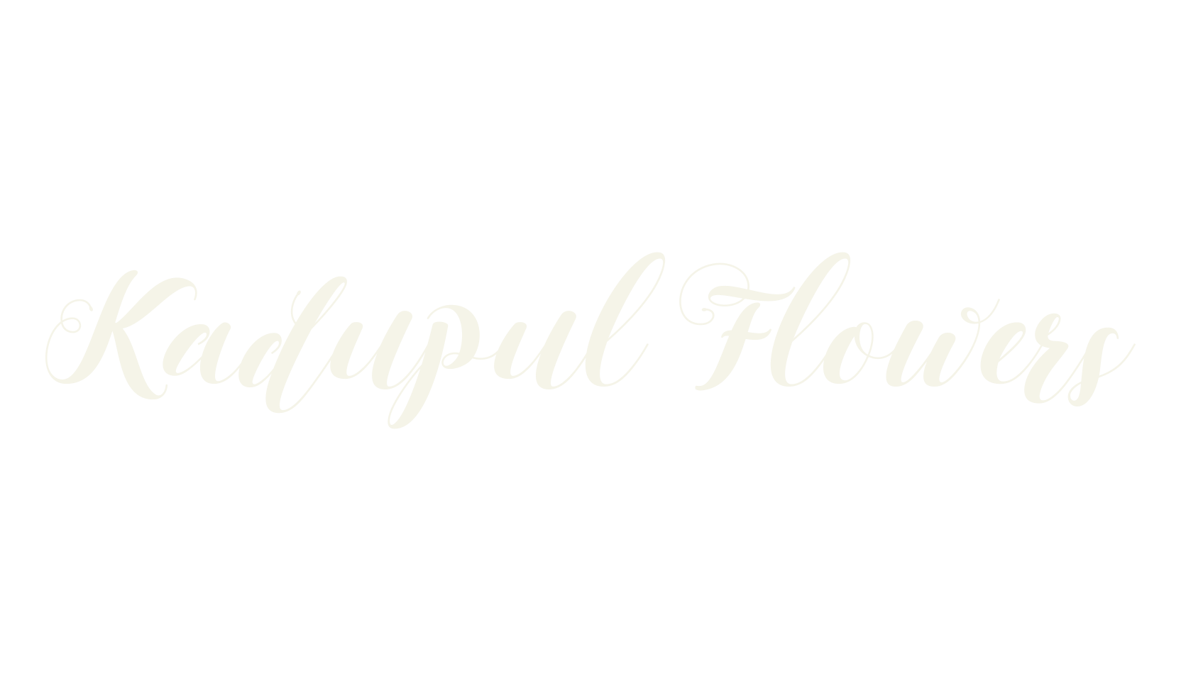 Kadupul Flowers, wedding font preview