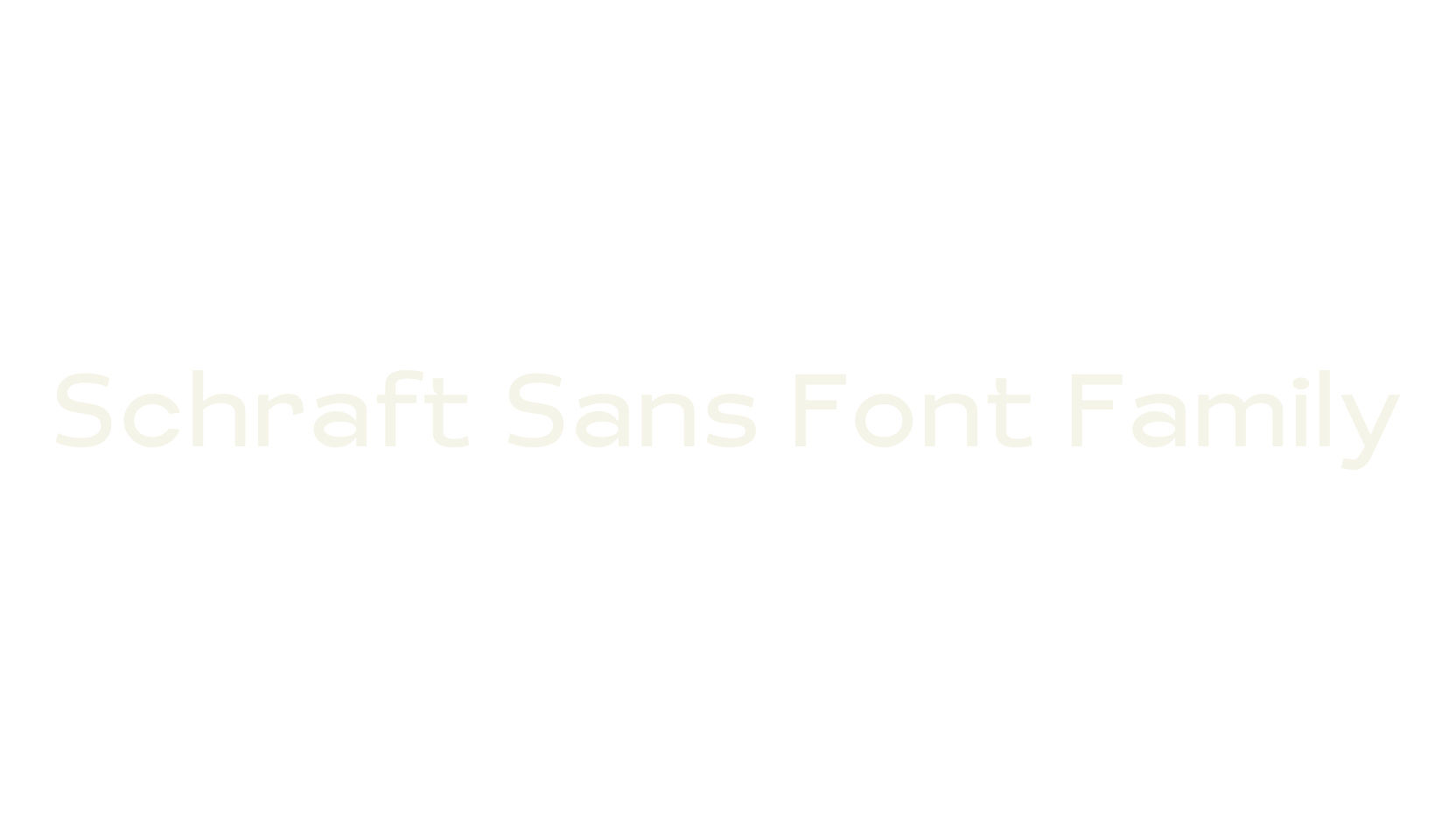 Schraft Sans Font Family, sans serif font preview