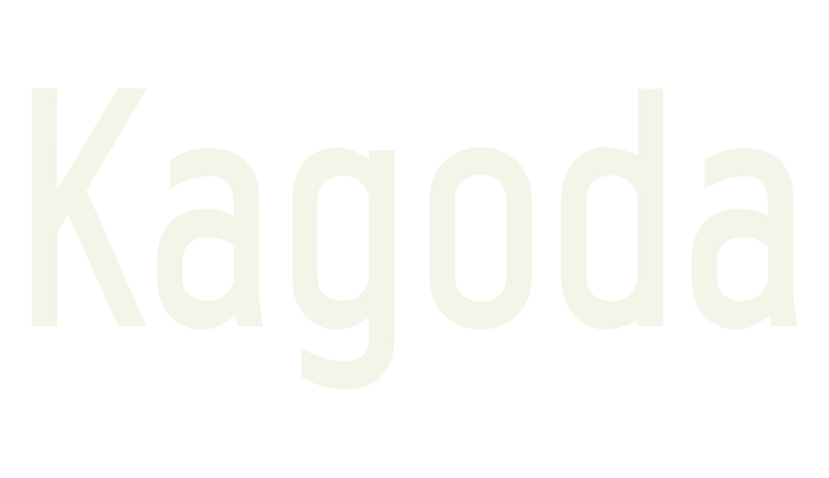 Kagoda, condensed font preview