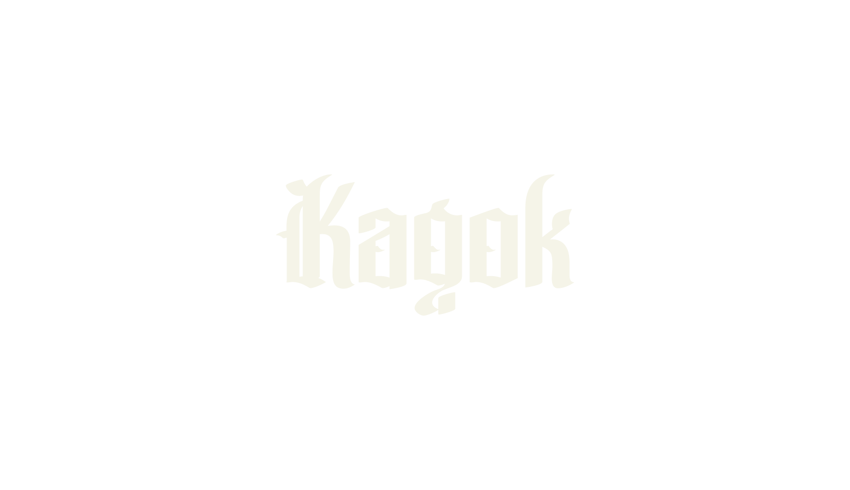 Kagok, blackletter font preview