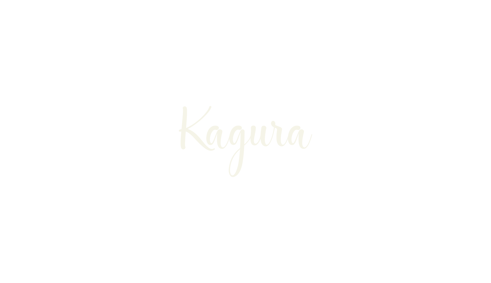 Kagura, calligraphy font preview