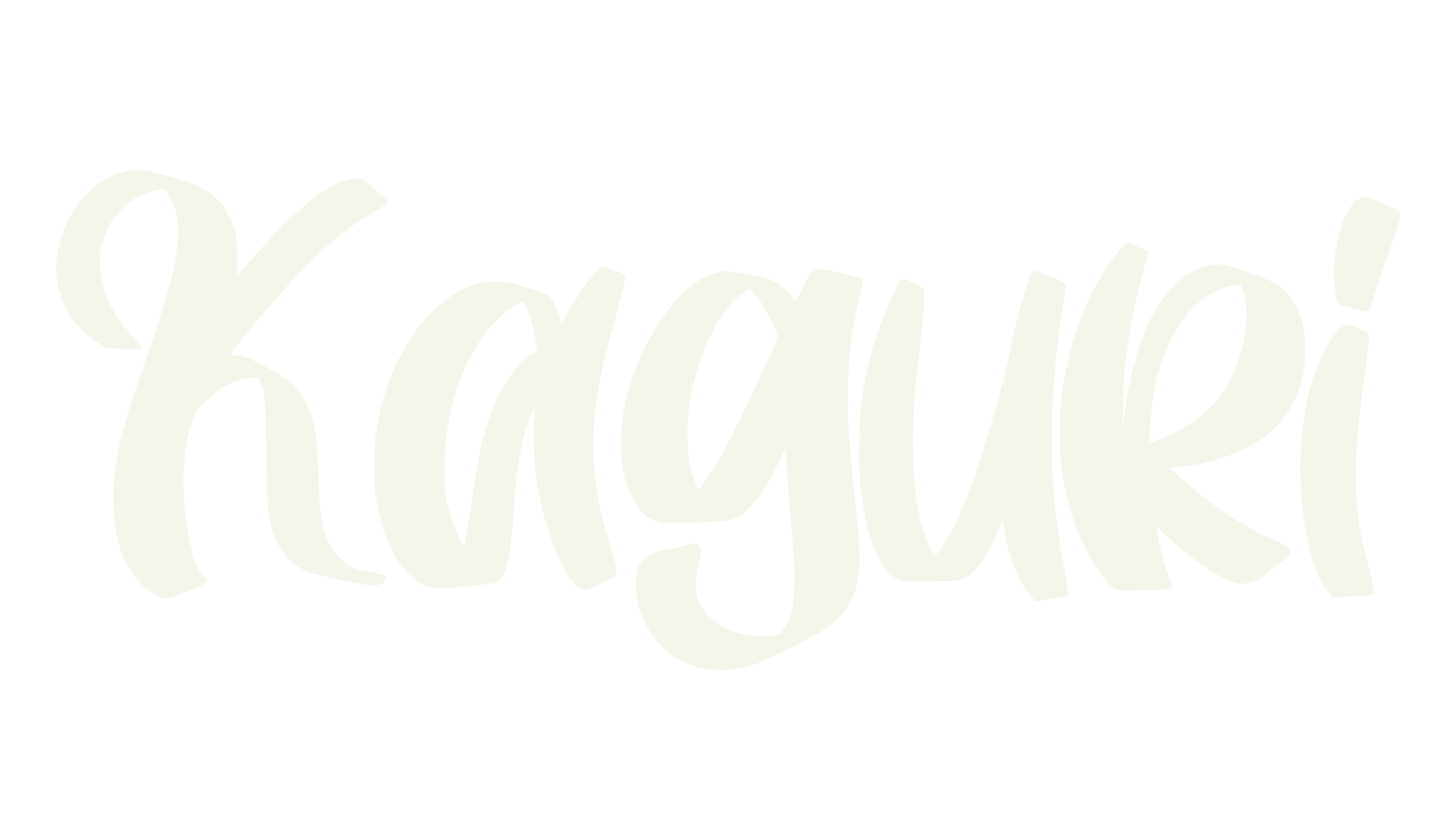 Kaguri, calligraphy font preview