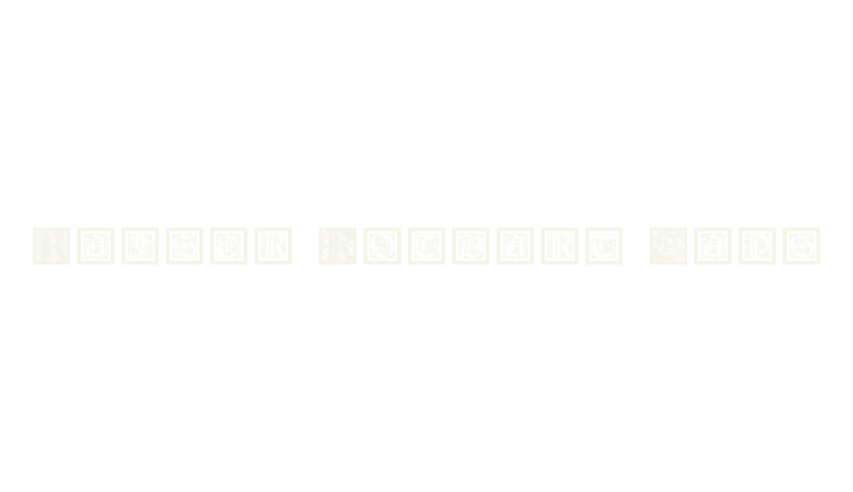 Kaiser Rotbart Caps, fantasy font preview