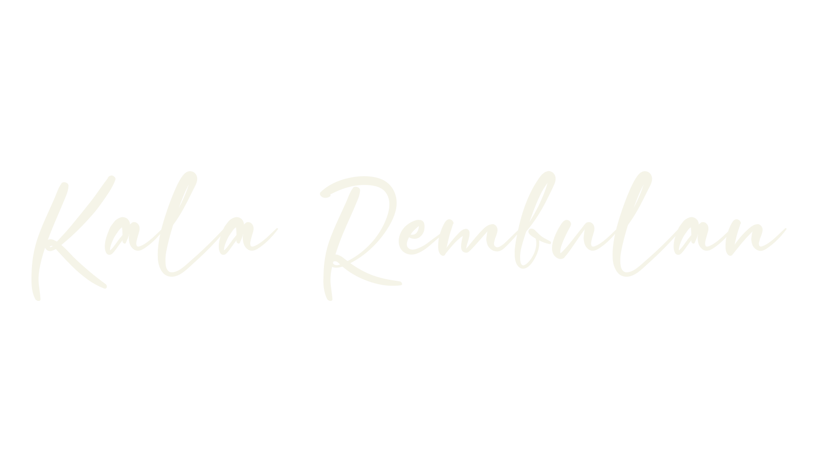 Kala Rembulan, handwriting font preview