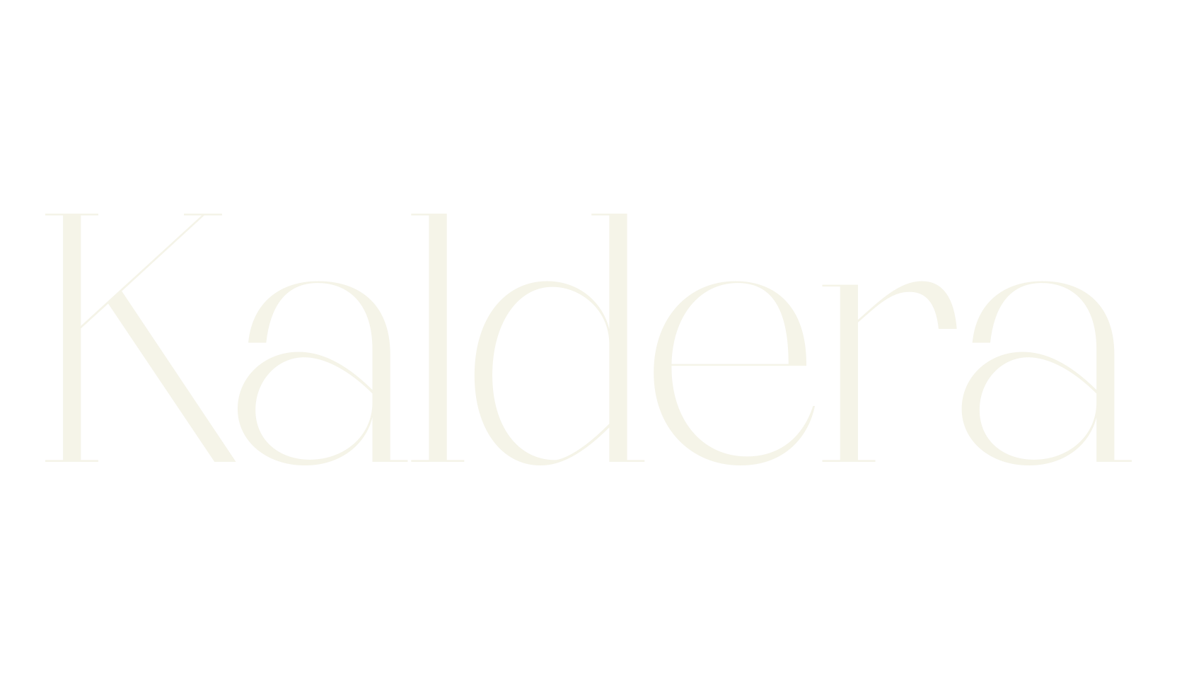 Kaldera, serif font preview