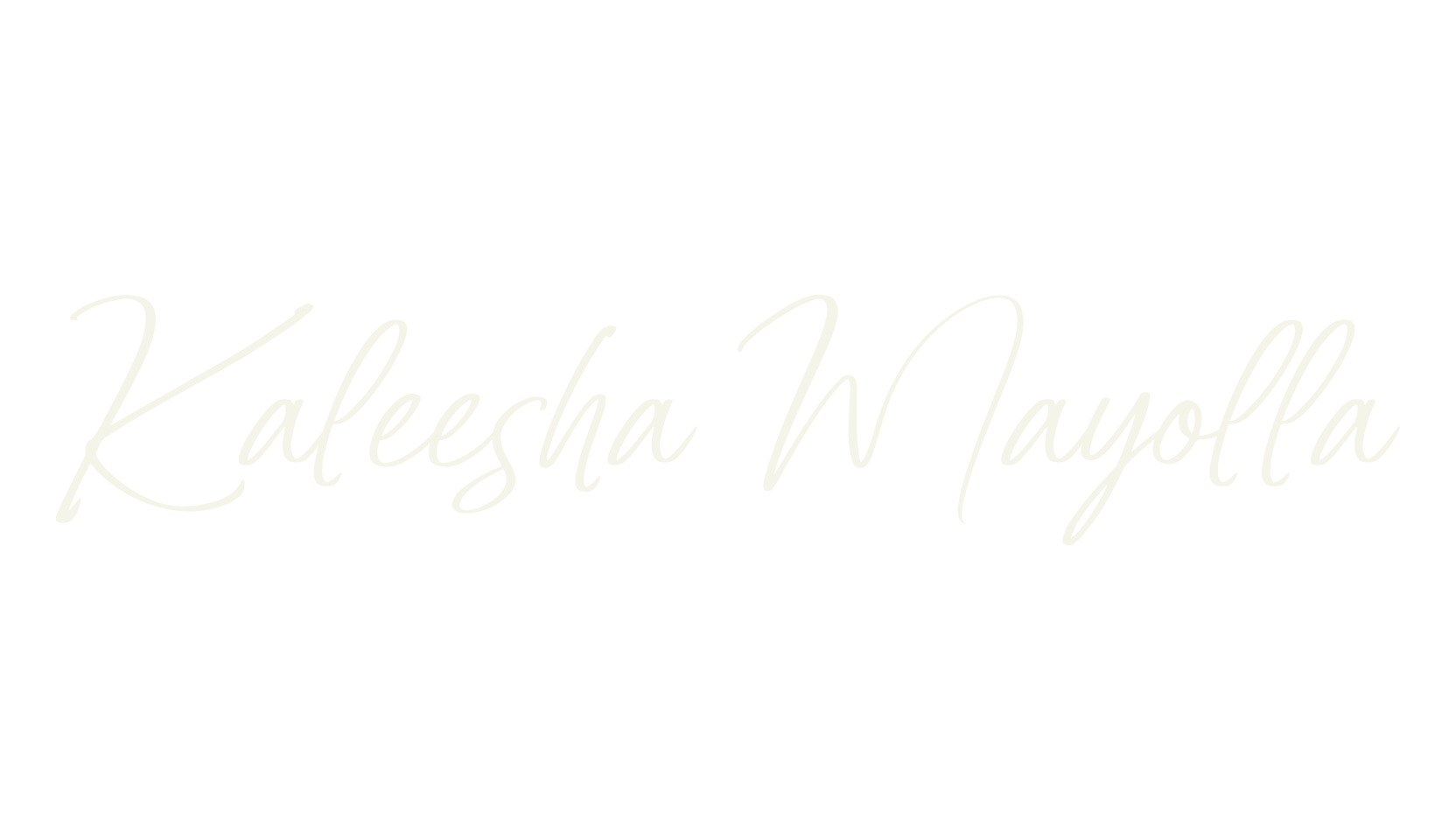 Kaleesha Mayolla, cursive font preview