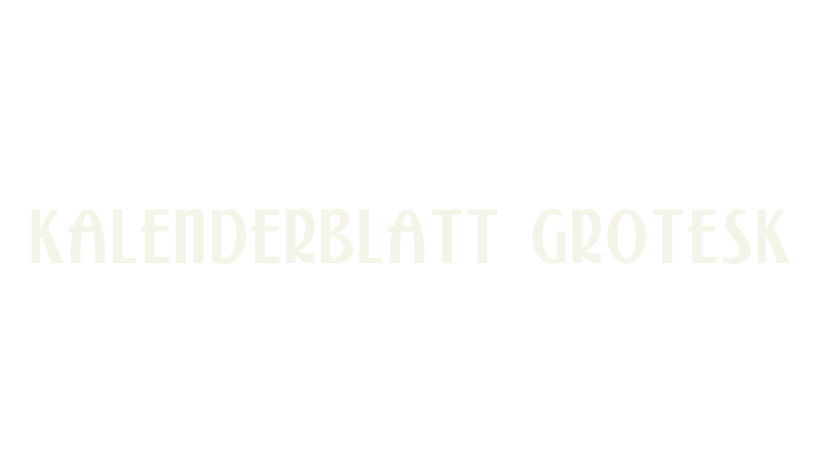 Kalenderblatt Grotesk, sans font preview