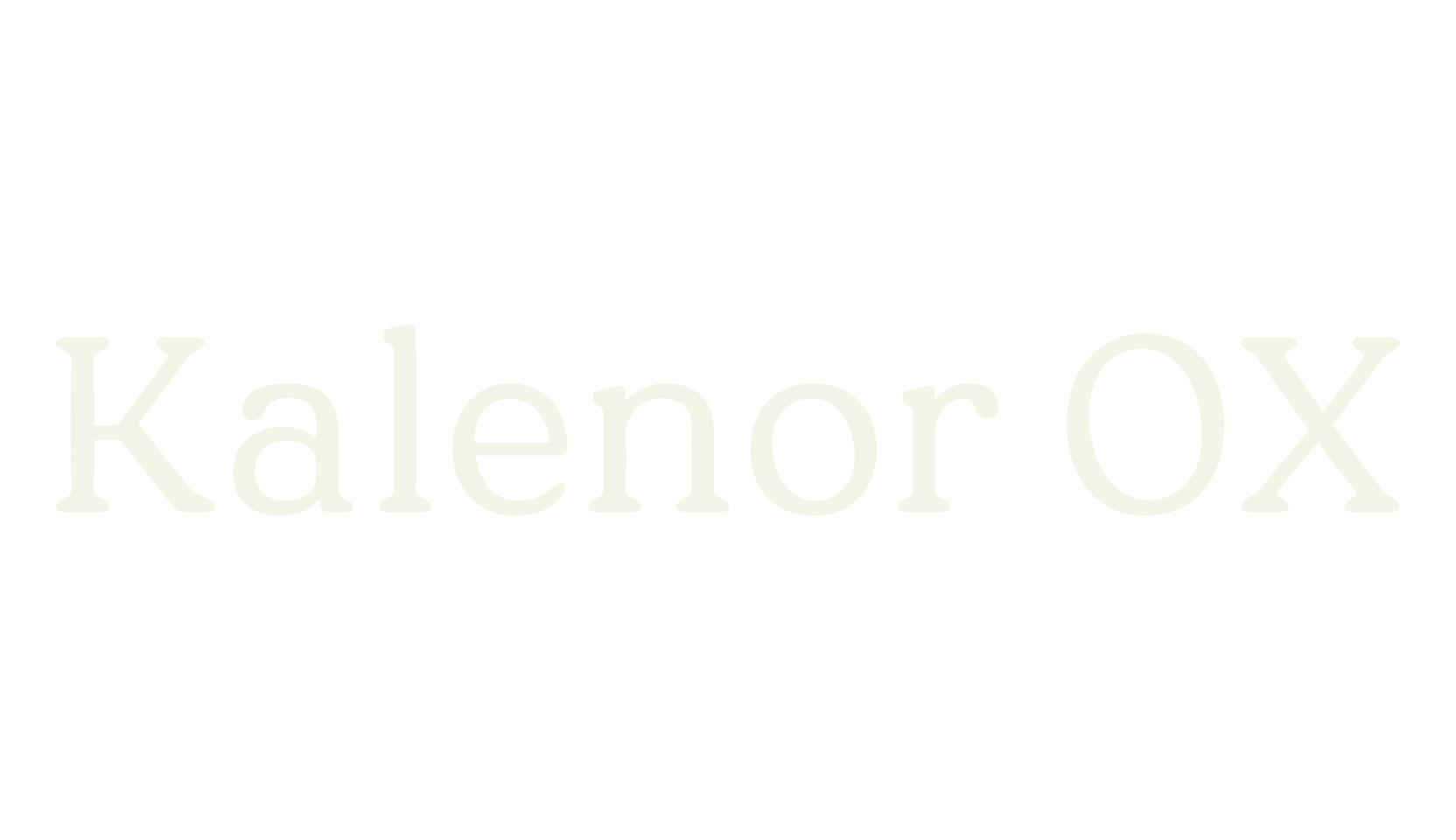 Kalenor OX, serif font preview