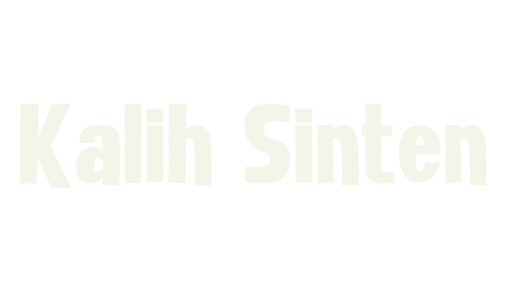 Kalih Sinten, sans serif font preview