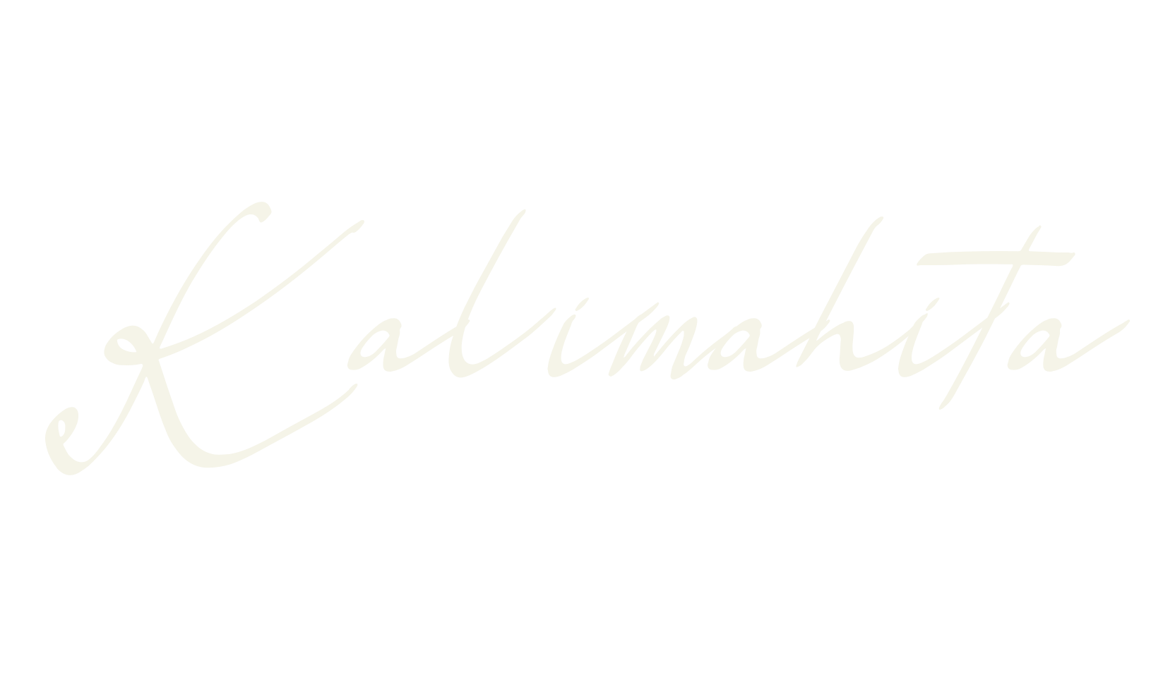 Kalimahita, signature font preview