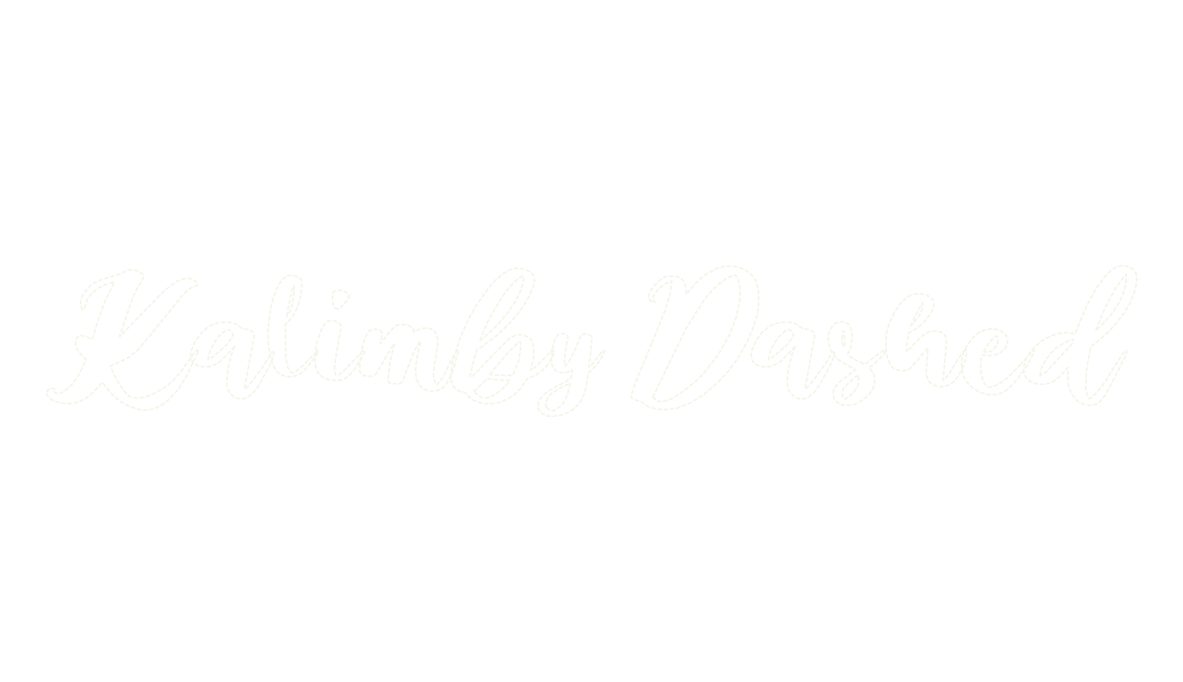 Kalimby Dashed, fashion script font preview