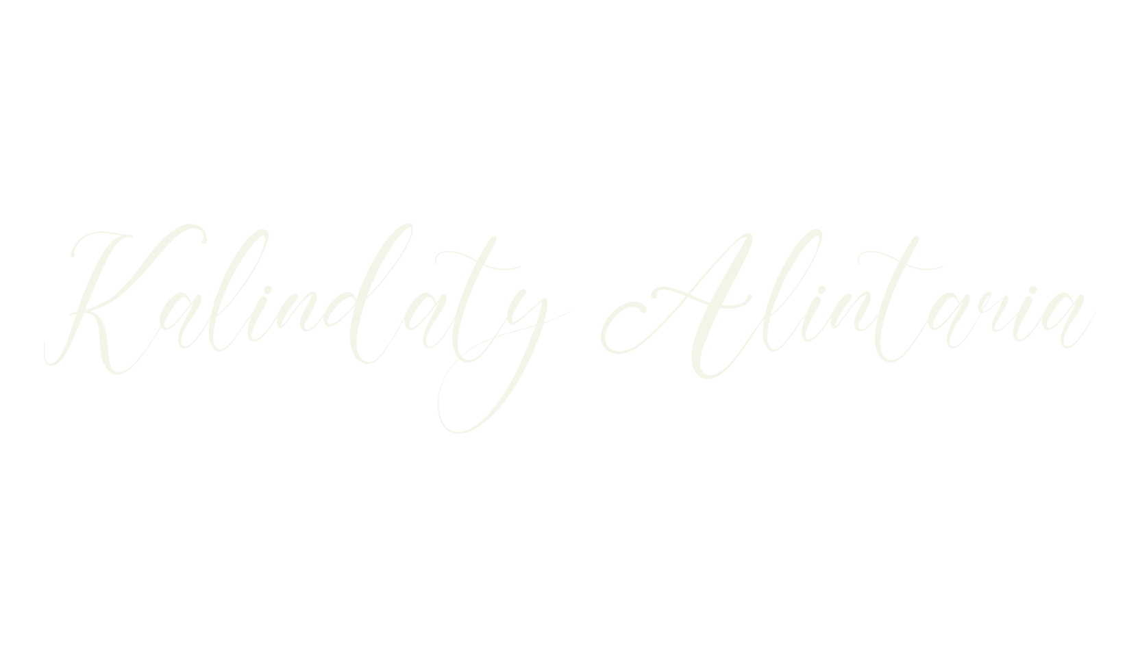 Kalindaty Alintaria, script font preview
