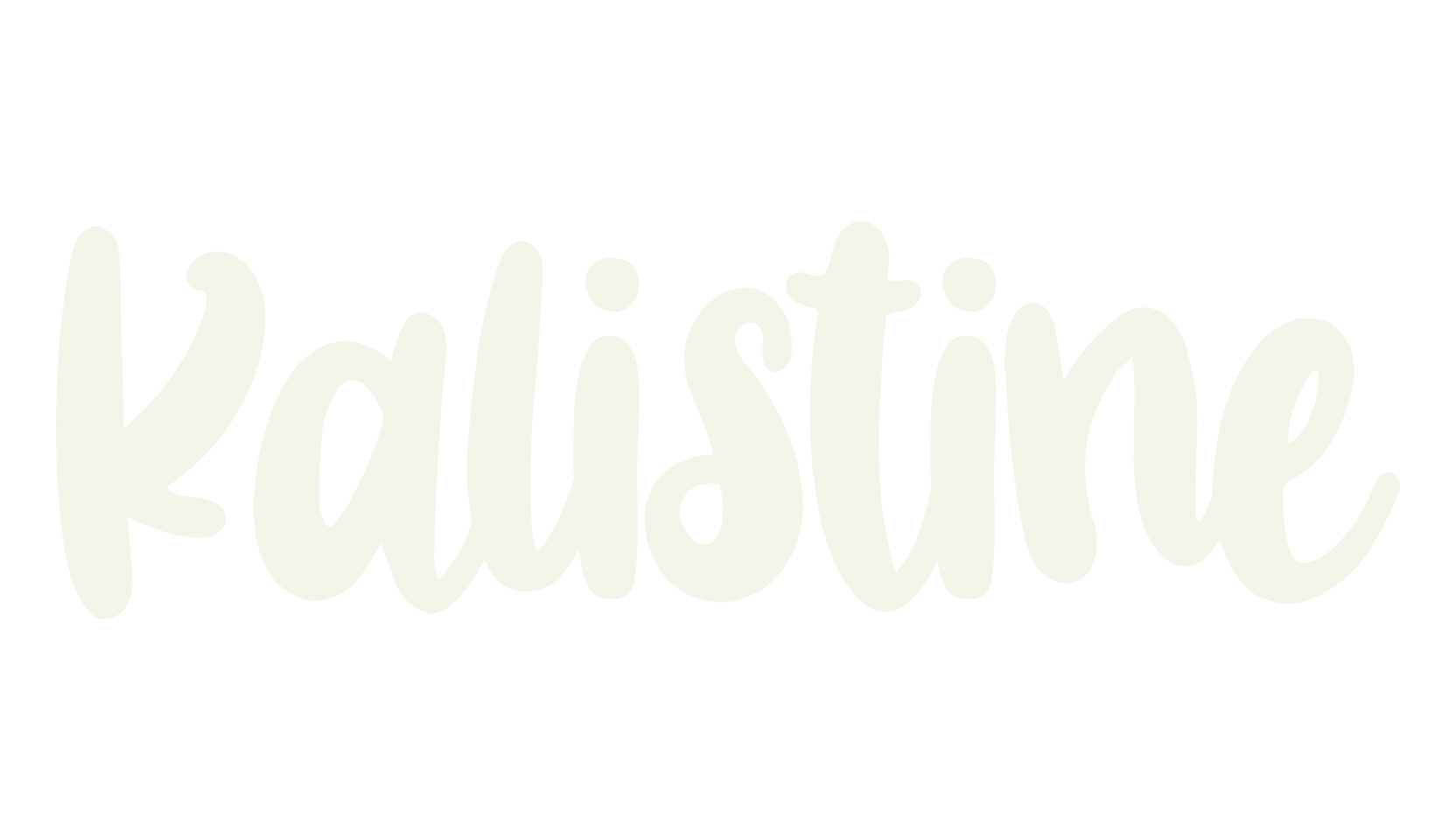 Kalistine, lettering font preview