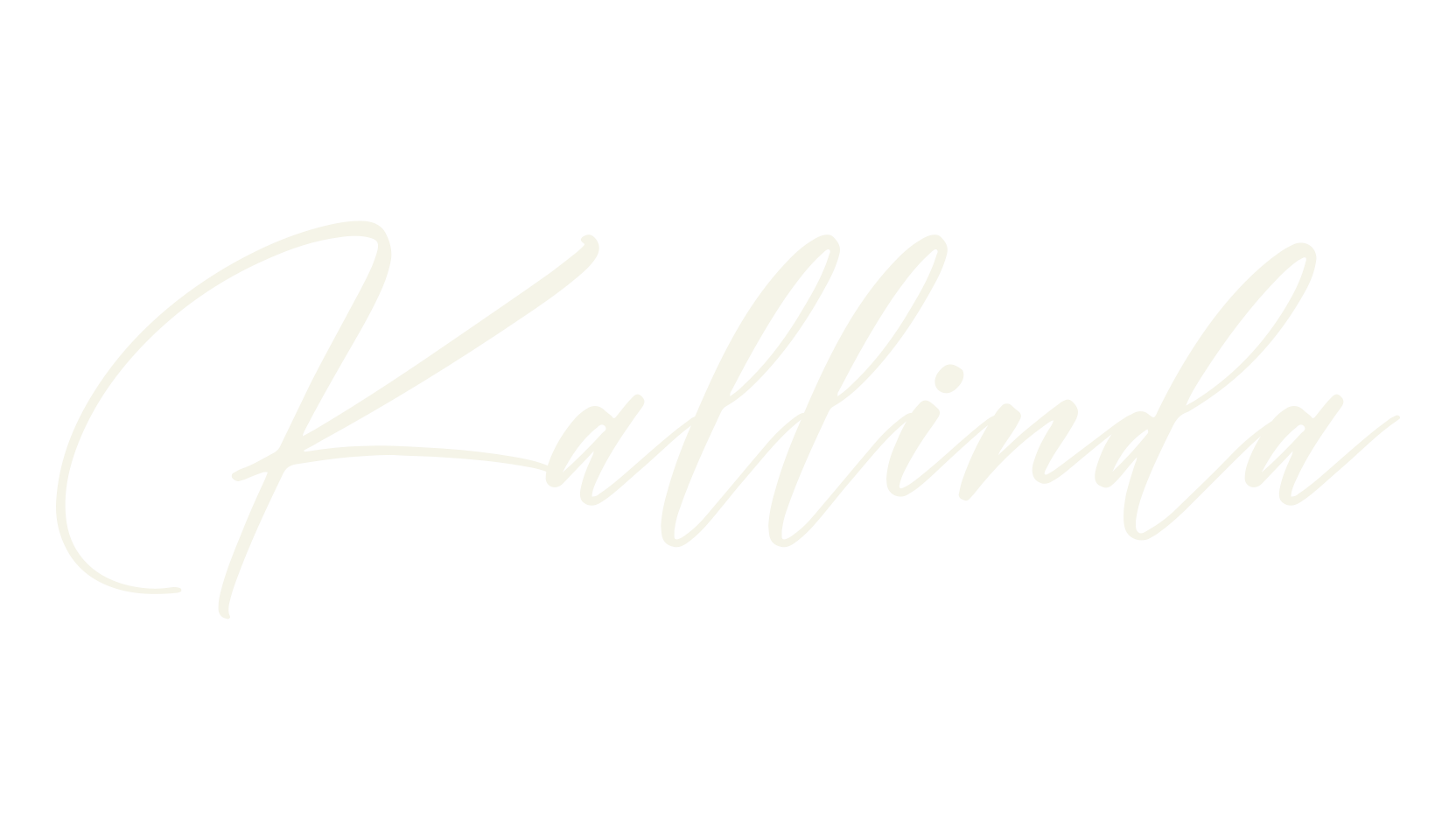 Kallinda, script font preview