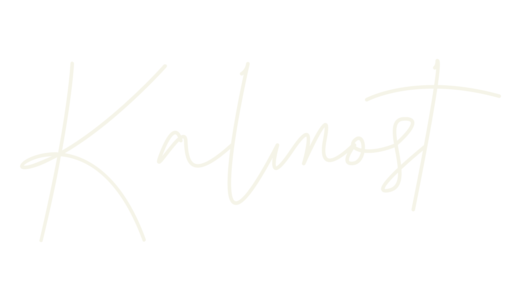 Kalmost, handwriting font preview