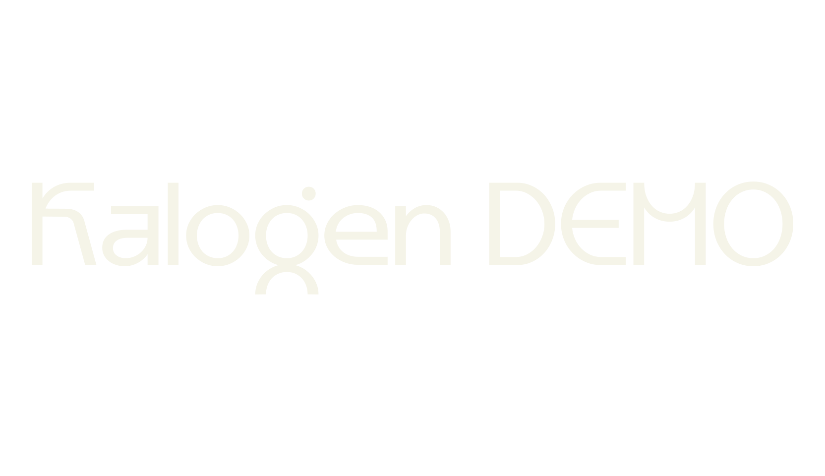 Kalogen DEMO, digital font preview