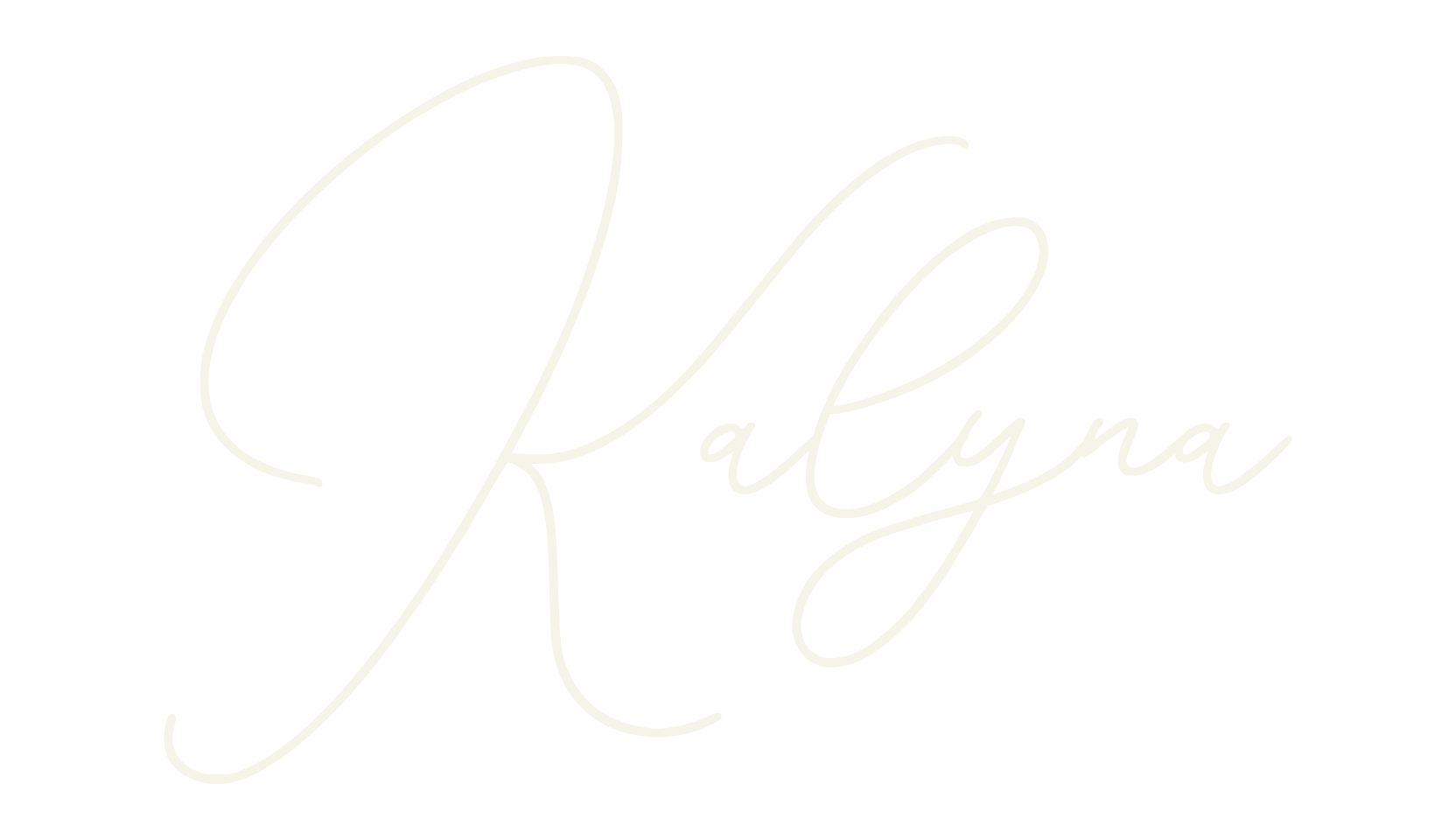 Kalyna, handwritten font preview