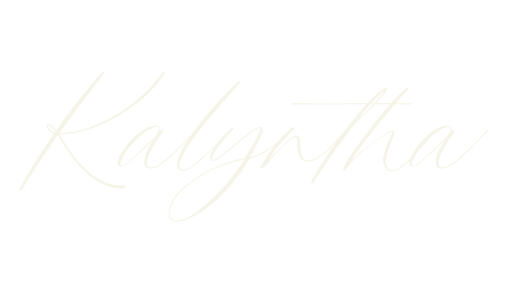 Kalyntha, cursive font preview