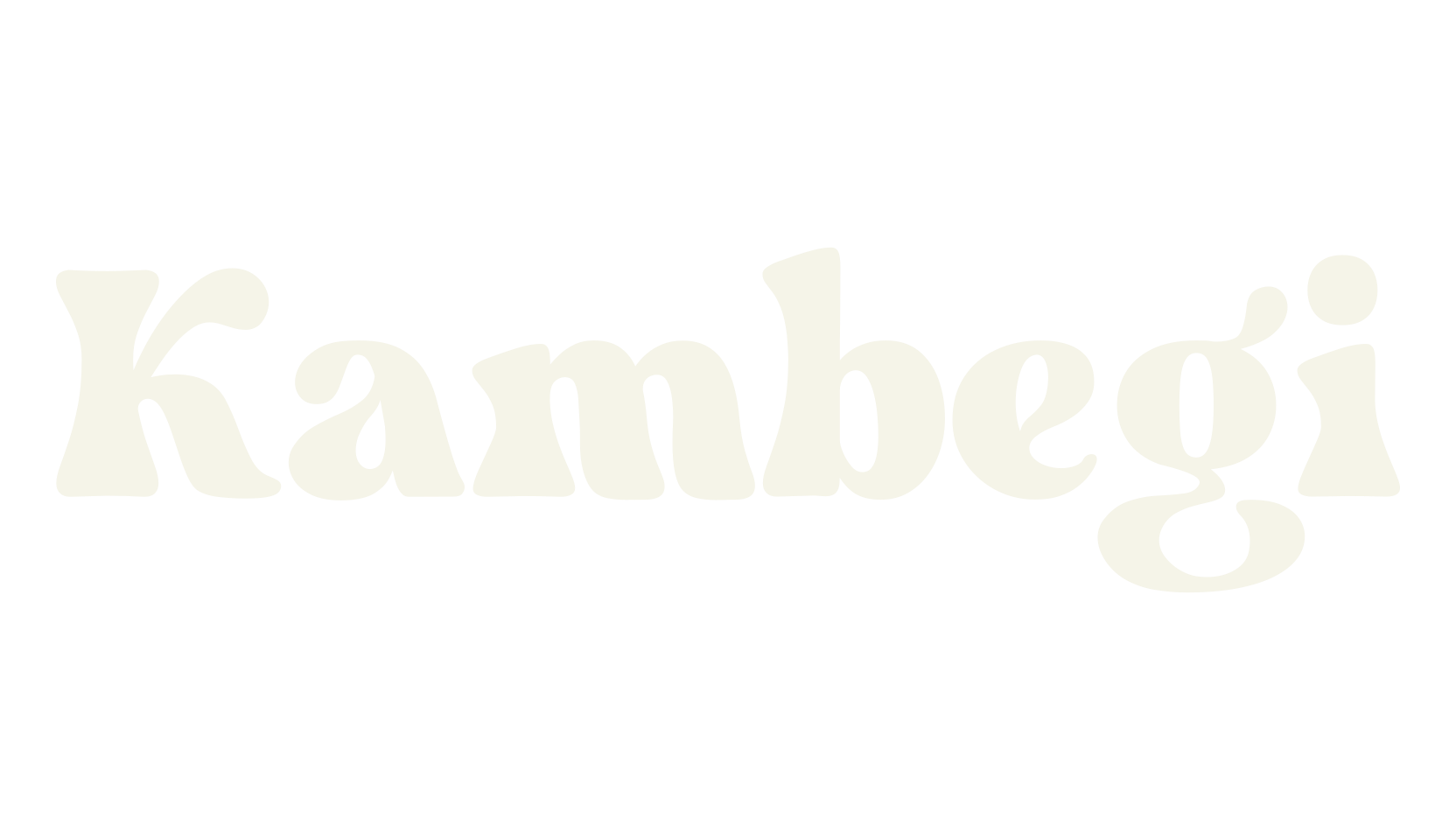 Kambegi, bold font preview