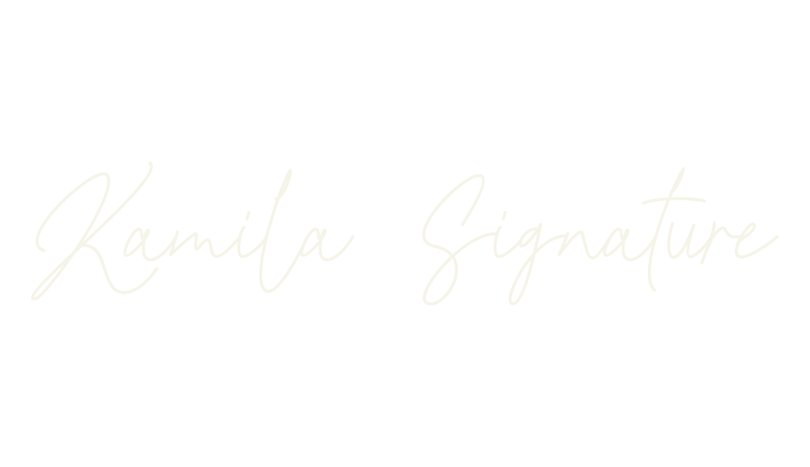 Kamila Signature, signature font preview