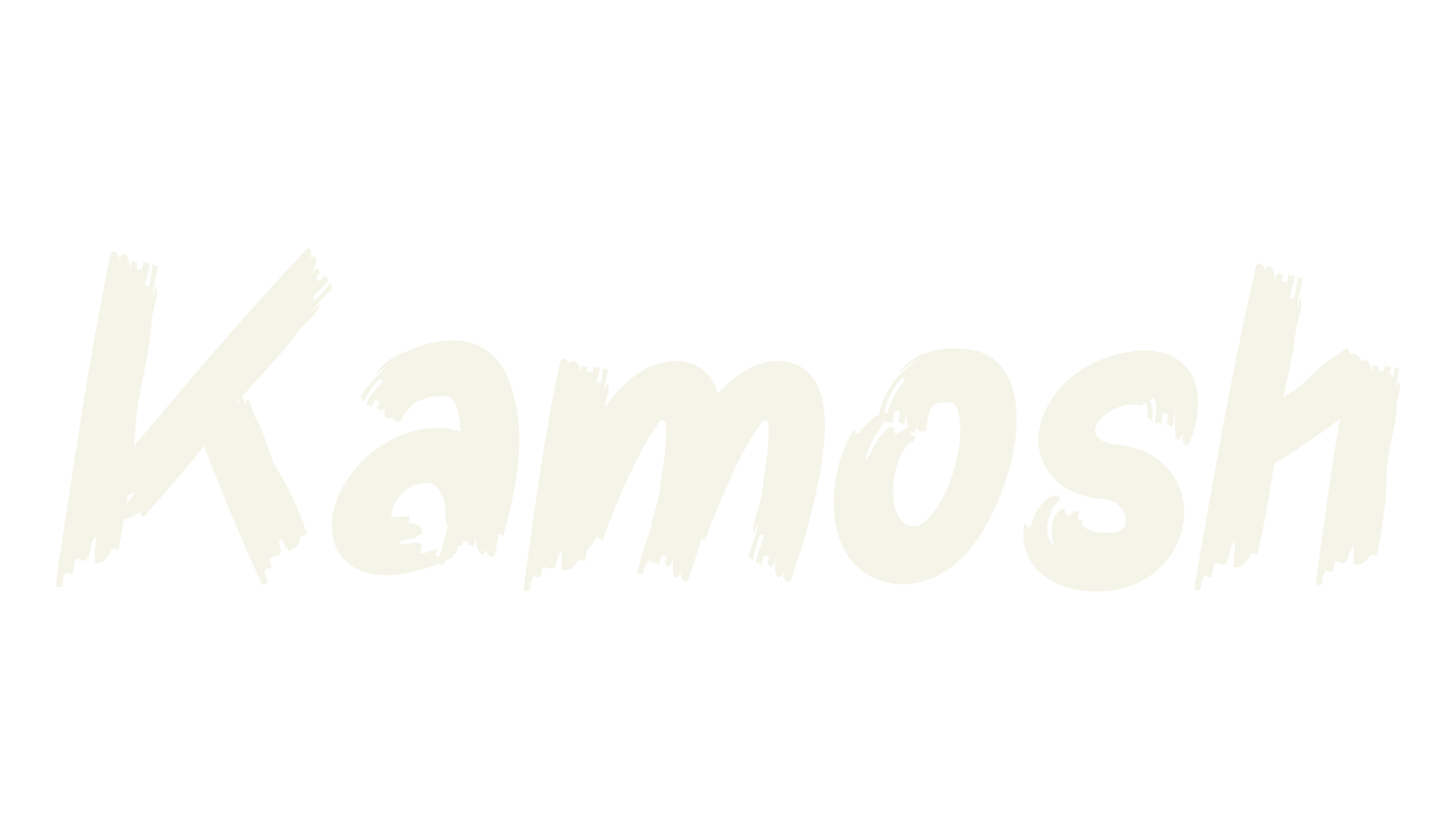Kamosh, handwriting font preview