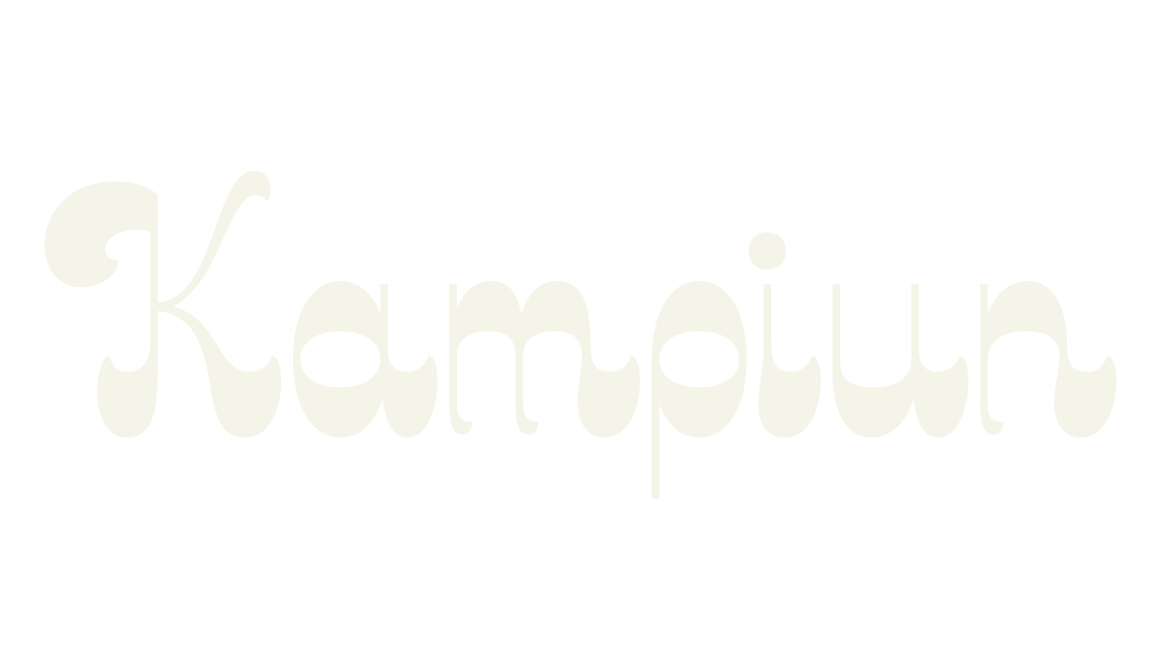 Kampiun, retro font preview