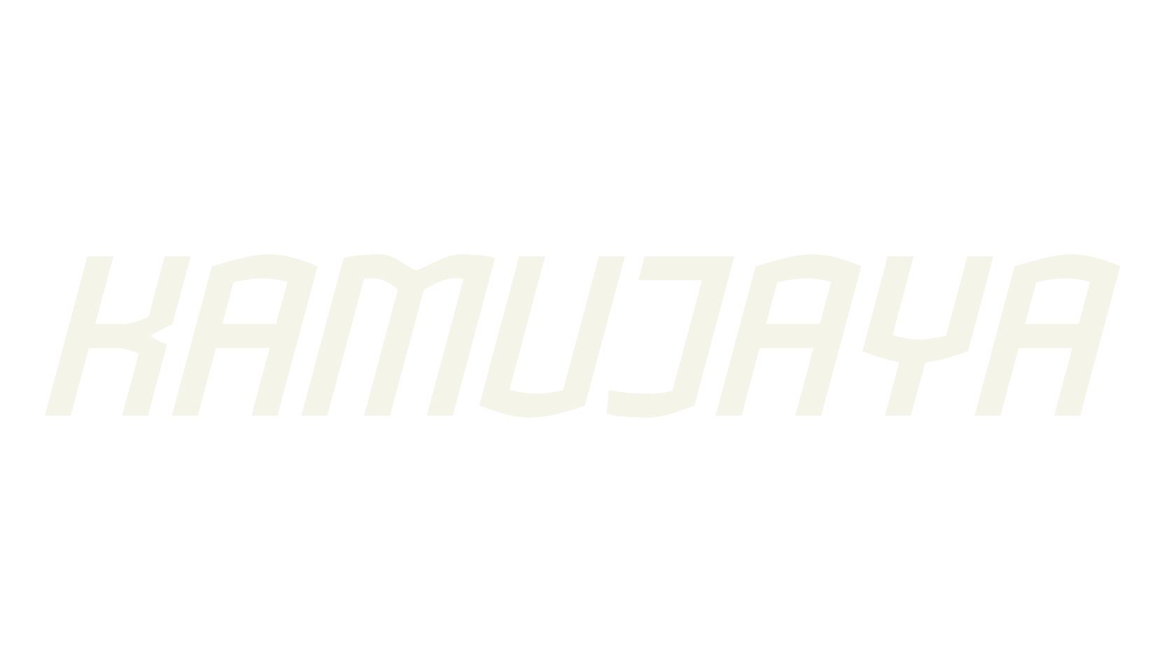 Kamujaya, sports font preview