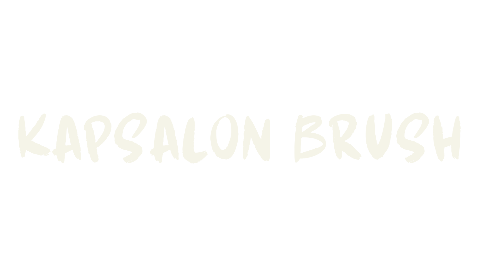 Kapsalon Brush, handwritten font preview