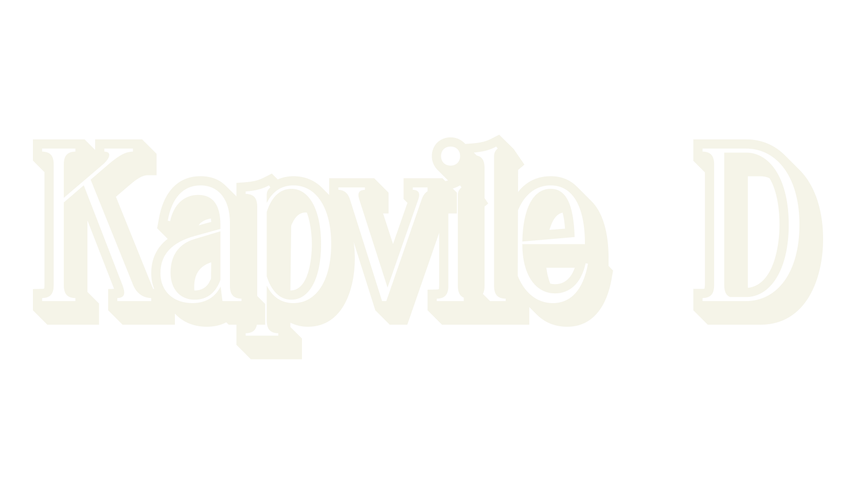 Kapvile 3D, 3d font preview
