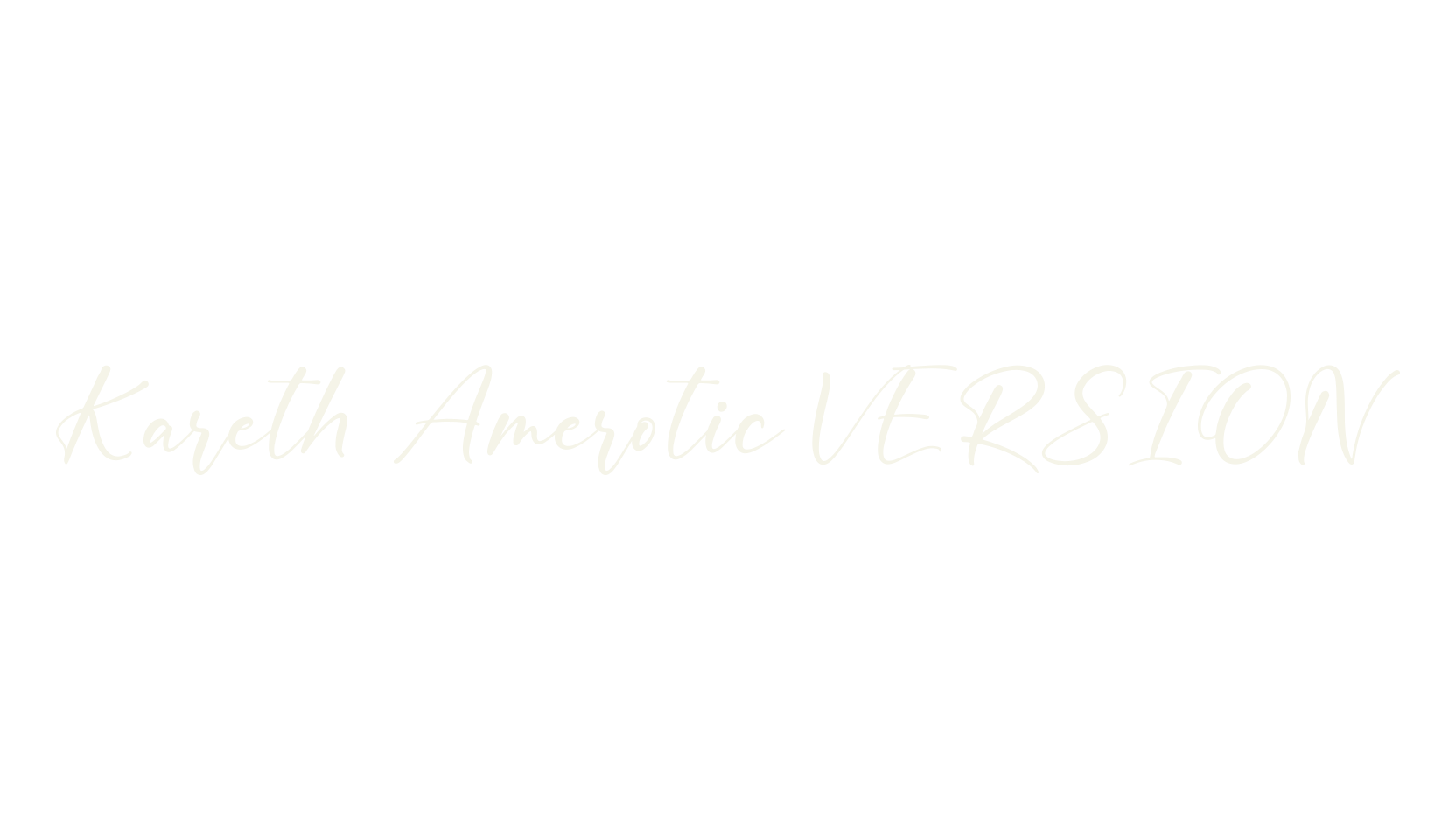 Kareth Amerotic VERSION, script font preview