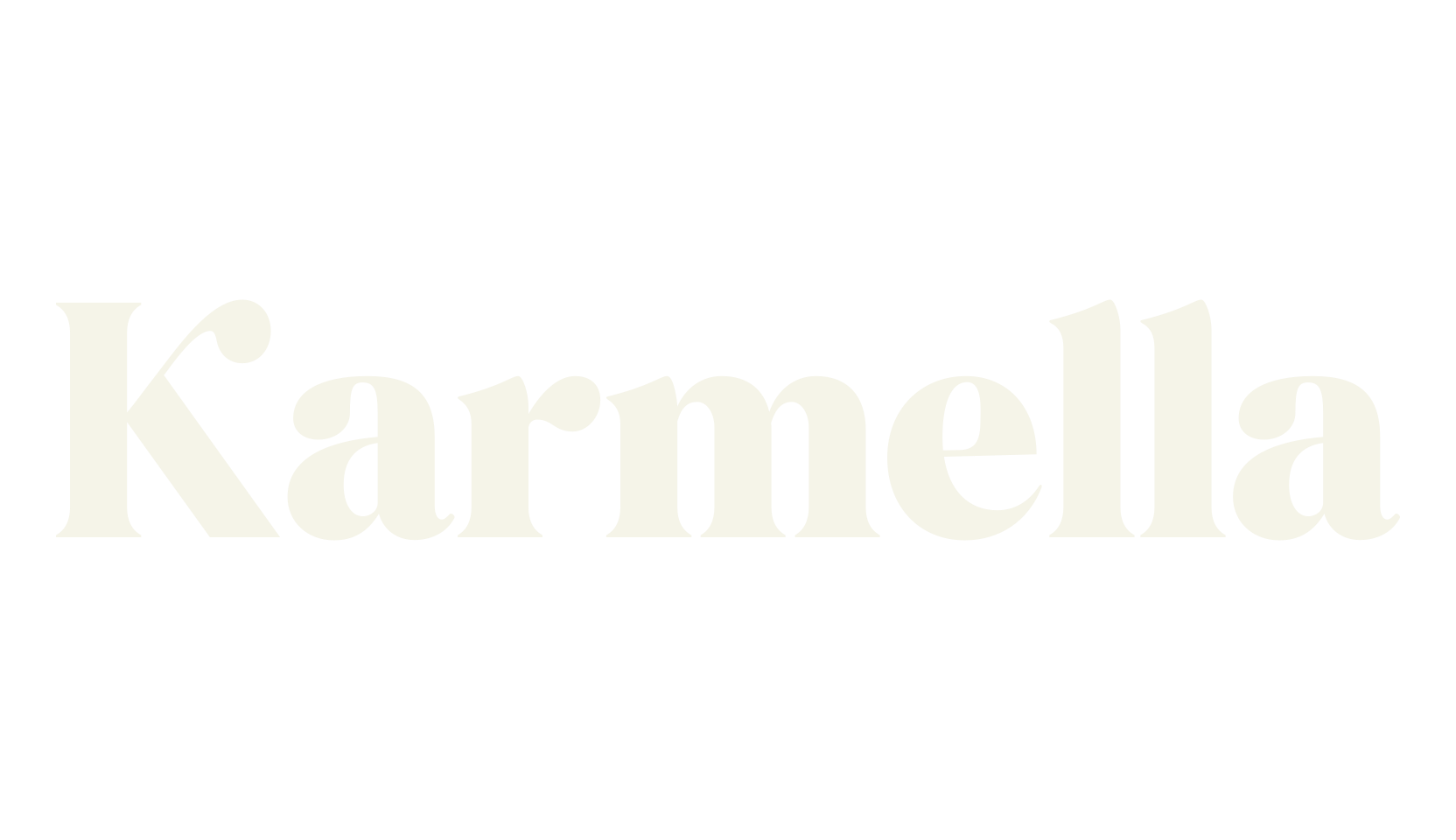 Karmella, logo font preview
