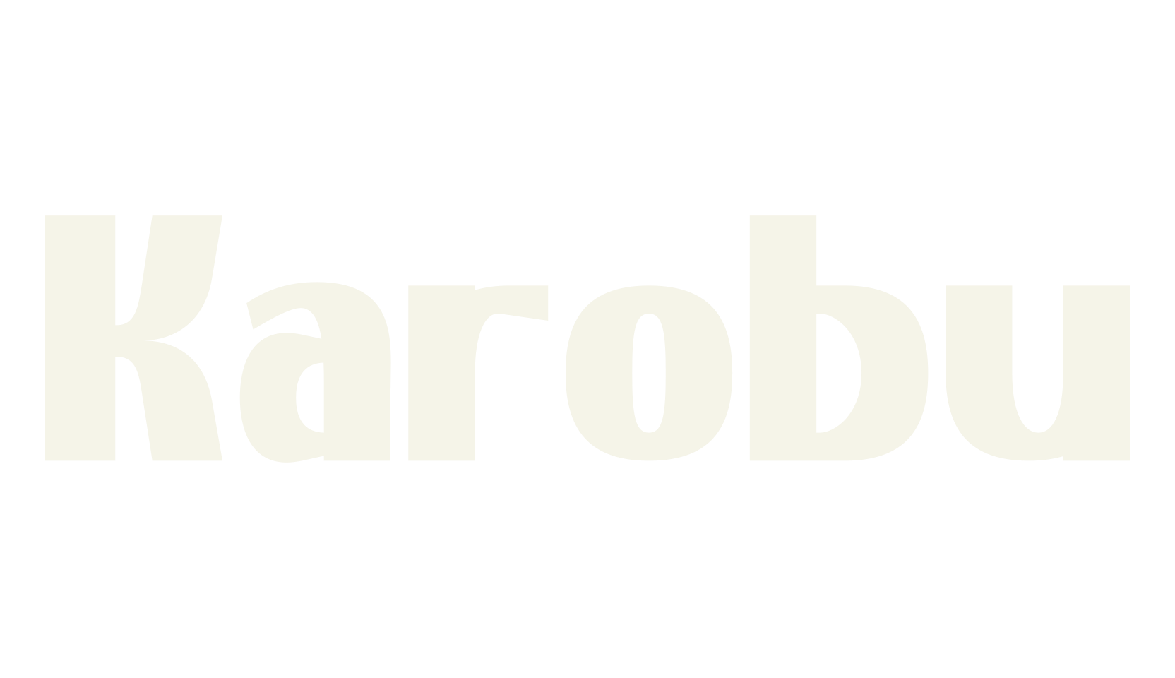 Karobu, retro font preview