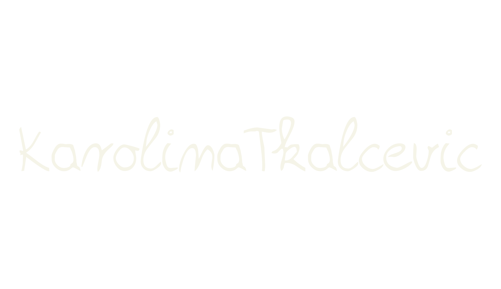 KarolinaTkalcevic, cursive font preview