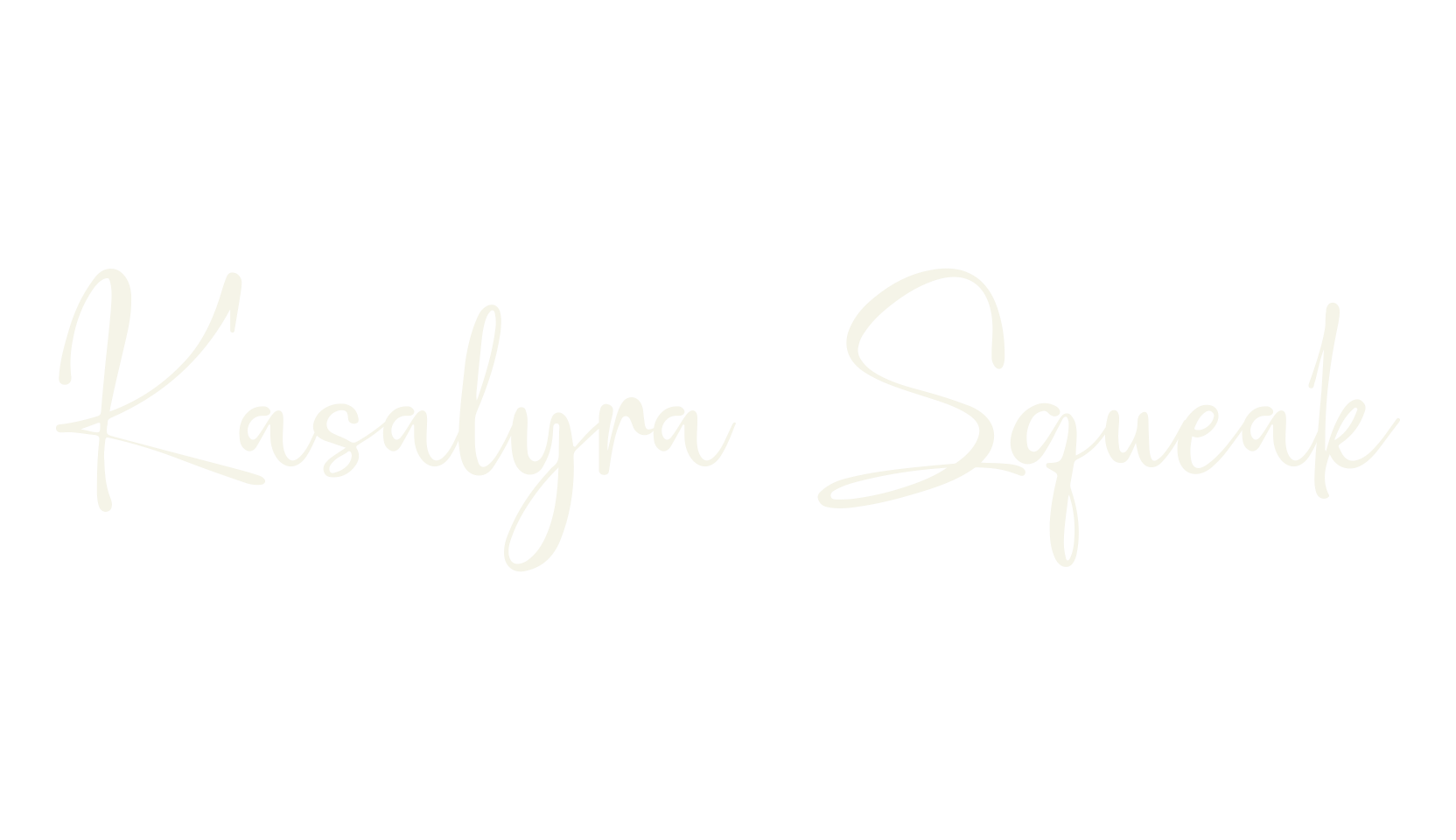 Kasalyra Squeak, fancy font preview