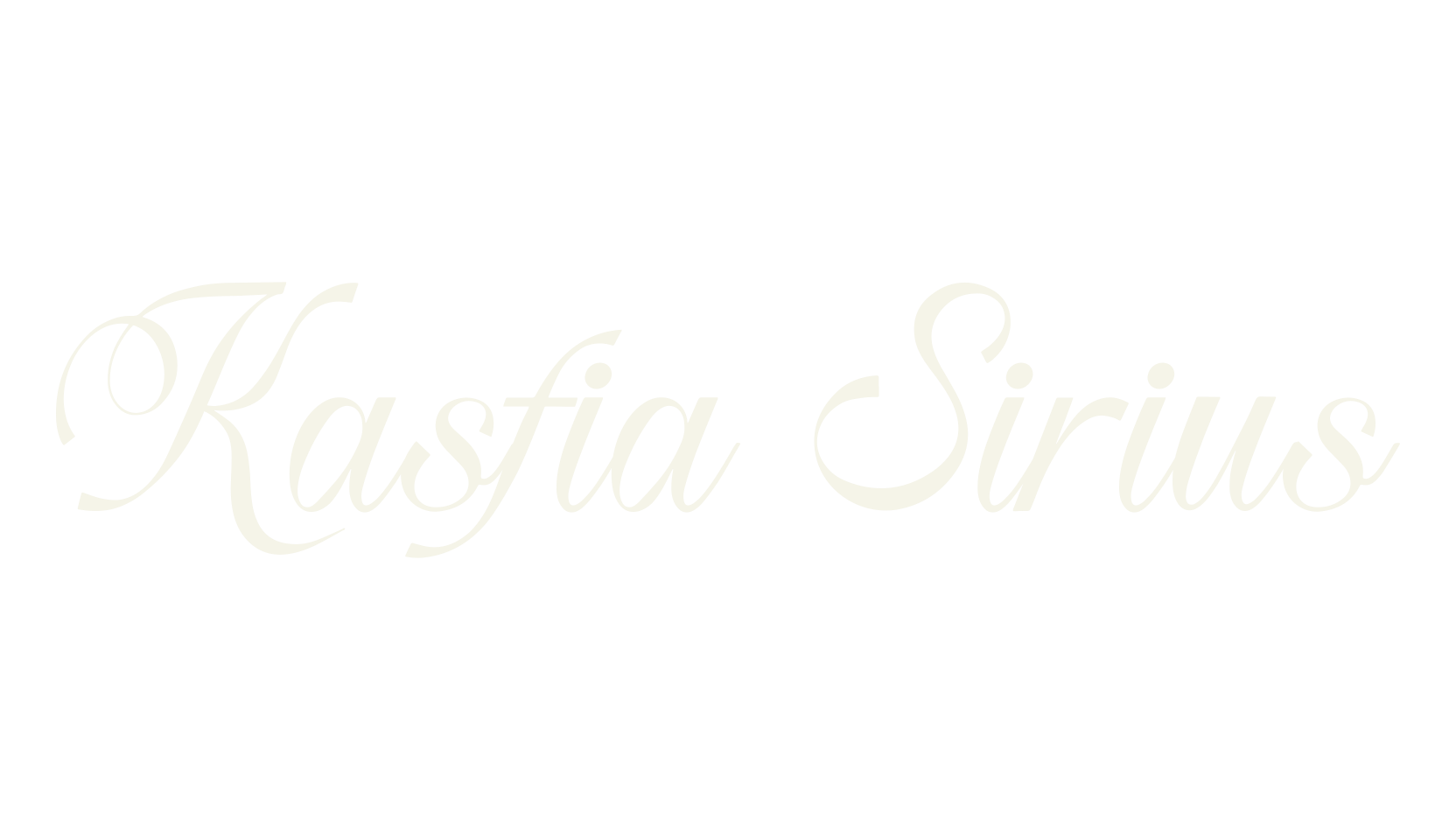 Kasfia Sirius, tattoo font preview