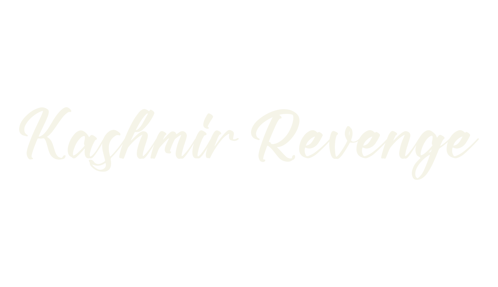 Kashmir Revenge, script font preview
